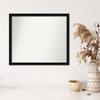 Amanti Art Black Bathroom Mirror for Over Sink, 24x28 Custom Made Avon Black Narrow Rectangle Vanity Mirror, Medium Casual Wood Frame, Hangs Horizonally and Vertically, Wall Decor view 4