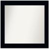 Amanti Art Black Bathroom Mirror for Over Sink, 24x28 Custom Made Tribeca Black Rectangle Vanity Mirror, Medium Modern Wood Frame, Hangs Horizonally and Vertically, Wall Decor view 1