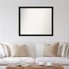 Amanti Art Black Bathroom Mirror for Over Sink, 35x41 Custom Made Black Museum Rectangle Vanity Mirror, X-Large Modern Wood Frame, Hangs Horizonally and Vertically, Wall Decor view 4