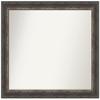 Amanti Art Brown Bathroom Mirror for Over Sink, 32x37 Custom Made Bark Rustic Char Rectangle Vanity Mirror, Large Country Rustic Wood Frame, Hangs Horizonally and Vertically, Wall Decor view 1