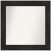 Amanti Art Brown Bathroom Mirror for Over Sink, 28x30 Custom Made Furniture Espresso Rectangle Vanity Mirror, Medium Casual Wood Frame, Hangs Horizonally and Vertically, Wall Decor view 1