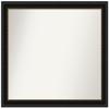 Amanti Art Black Bathroom Mirror for Over Sink, 30x34 Custom Made Manhattan Black Rectangle Vanity Mirror, Large Traditional Wood Frame, Hangs Horizonally and Vertically, Wall Decor view 1