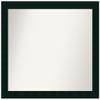 Amanti Art Black Bathroom Mirror for Over Sink, 30x34 Custom Made Tribeca Black Rectangle Vanity Mirror, Large Modern Wood Frame, Hangs Horizonally and Vertically, Wall Decor view 1