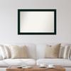 Amanti Art Black Bathroom Mirror for Over Sink, 29x44 Custom Made Tribeca Black Rectangle Vanity Mirror, Large Modern Wood Frame, Hangs Horizonally and Vertically, Wall Decor view 4