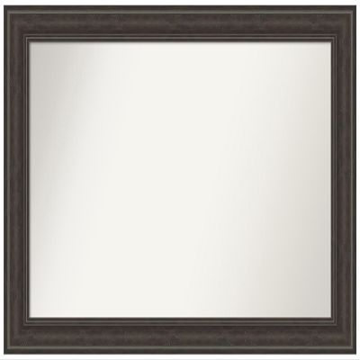 Amanti Art Brown Bathroom Mirror for Over Sink, 28x41 Custom Made Shipwreck Greywash Rectangle Vanity Mirror, Large Traditional Wood Frame, Hangs Horizonally and Vertically, Wall Decor