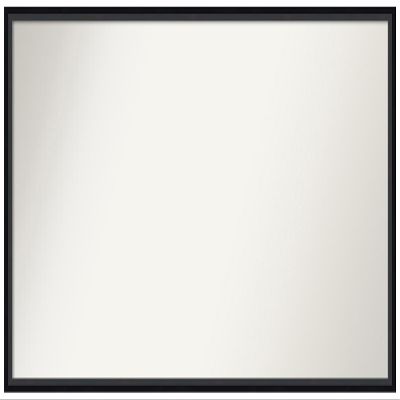 Amanti Art Black Bathroom Mirror for Over Sink, 22x39 Custom Made Lucie Black Rectangle Vanity Mirror, Large Modern Wood Frame, Hangs Horizonally and Vertically, Wall Decor