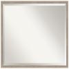 Amanti Art White Bathroom Mirror for Over Sink, 23x29 Hardwood Wedge White Wash Rectangle Vanity Mirror, Large Rustic Wood Frame, Hangs Horizonally and Vertically, Bathroom Wall Decor, Beveled Edge view 1