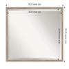 Amanti Art White Bathroom Mirror for Over Sink, 23x29 Hardwood Wedge White Wash Rectangle Vanity Mirror, Large Rustic Wood Frame, Hangs Horizonally and Vertically, Bathroom Wall Decor, Beveled Edge view 4