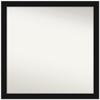 Amanti Art Black Bathroom Mirror for Over Sink, 22x22 Custom Made Avon Black Narrow Square Vanity Mirror, Medium Casual Wood Frame, Hangs Horizonally and Vertically, Wall Decor view 1