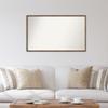 Amanti Art Bronze Bathroom Mirror for Over Sink, 27x45 Custom Made Lucie Light Bronze Rectangle Vanity Mirror, Oversize Modern Wood Frame, Hangs Horizonally and Vertically, Wall Decor view 4