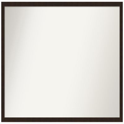 Amanti Art Brown Bathroom Mirror for Over Sink, 21x31 Custom Made Carlisle Espresso Narrow Rectangle Vanity Mirror, Large Country Rustic Wood Frame, Hangs Horizonally and Vertically, Wall Decor