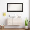 Amanti Art Brown Bathroom Mirror for Over Sink, 25x45 Custom Made Rustic Plank Espresso Rectangle Vanity Mirror, Large Country Rustic Wood Frame, Hangs Horizonally and Vertically, Wall Decor view 4