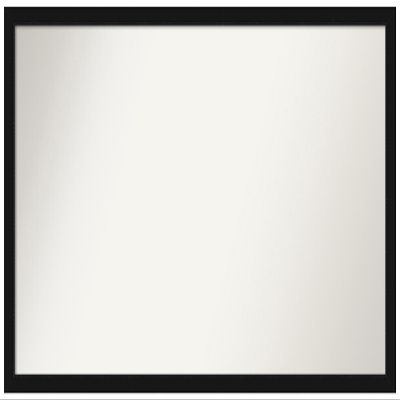 Amanti Art Black Bathroom Mirror for Over Sink, 26x46 Custom Made Avon Black Narrow Rectangle Vanity Mirror, Oversize Casual Wood Frame, Hangs Horizonally and Vertically, Wall Decor