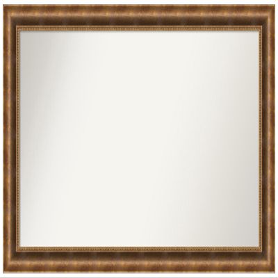 Amanti Art Bronze Bathroom Mirror for Over Sink, 30x49 Custom Made Manhattan Bronze Rectangle Vanity Mirror, Oversize Traditional Wood Frame, Hangs Horizonally and Vertically, Wall Decor