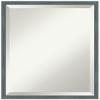 Amanti Art Blue Bathroom Mirror for Over Sink, 21x17 Dixie Blue Grey Rustic Narrow Rectangle Vanity Mirror, Small Country Rustic Wood Frame, Hangs Horizonally and Vertically, Bathroom Wall Decor, view 1