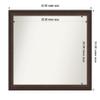 Amanti Art Bronze Bathroom Mirror for Over Sink, 34x42 Custom Made Lara Bronze Rectangle Vanity Mirror, X-Large Traditional Wood Frame, Hangs Horizonally and Vertically, Wall Decor view 3