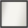 Amanti Art Black Bathroom Mirror for Over Sink, 33x39 Custom Made Eva Black Silver Narrow Rectangle Vanity Mirror, X-Large Modern Wood Frame, Hangs Horizonally and Vertically, Wall Decor view 1