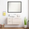 Amanti Art Black Bathroom Mirror for Over Sink, 32x40 Custom Made Mezzanotte Black Rectangle Vanity Mirror, X-Large Modern Wood Frame, Hangs Horizonally and Vertically, Wall Decor view 4