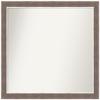 Amanti Art Brown Bathroom Mirror for Over Sink, 29x31 Custom Made Noble Mocha Rectangle Vanity Mirror, Large Casual Wood Frame, Hangs Horizonally and Vertically, Wall Decor view 1