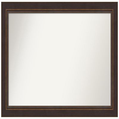 Amanti Art Bronze Bathroom Mirror for Over Sink, 25x40 Custom Made Lara Bronze Rectangle Vanity Mirror, Large Traditional Wood Frame, Hangs Horizonally and Vertically, Wall Decor