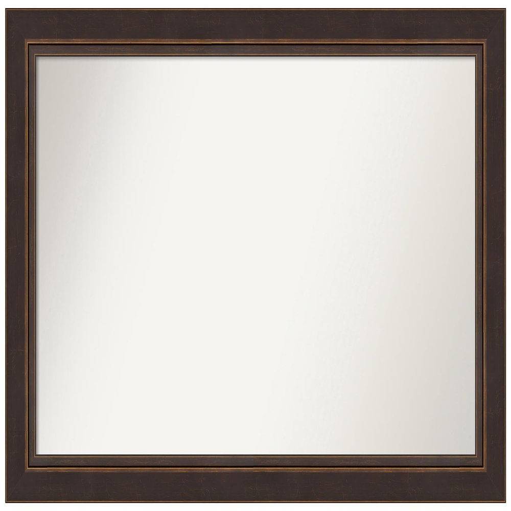 Amanti Art Bronze Bathroom Mirror for Over Sink, 25x40 Custom Made Lara Bronze Rectangle Vanity Mirror, Large Traditional Wood Frame, Hangs Horizonally and Vertically, Wall Decor
