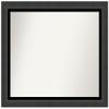Amanti Art Black Bathroom Mirror for Over Sink, 30x35 Custom Made Tuxedo Black Rectangle Vanity Mirror, Large Casual Wood Frame, Hangs Horizonally and Vertically, Wall Decor view 1