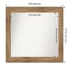Amanti Art Brown Bathroom Mirror for Over Sink, 30x36 Custom Made Owl Brown Rectangle Vanity Mirror, Large Country Rustic Wood Frame, Hangs Horizonally and Vertically, Wall Decor view 3