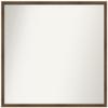Amanti Art Bronze Bathroom Mirror for Over Sink, 26x29 Custom Made Lucie Light Bronze Rectangle Vanity Mirror, Large Modern Wood Frame, Hangs Horizonally and Vertically, Wall Decor view 1