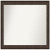 Amanti Art Bronze Bathroom Mirror for Over Sink, 37x50 Custom Made Ridge Bronze Rectangle Vanity Mirror, Oversize Traditional Wood Frame, Hangs Horizonally and Vertically, Wall Decor view 1