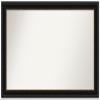 Amanti Art Black Bathroom Mirror for Over Sink, 25x40 Custom Made Manhattan Black Rectangle Vanity Mirror, Large Traditional Wood Frame, Hangs Horizonally and Vertically, Wall Decor view 1