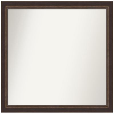 Amanti Art Bronze Bathroom Mirror for Over Sink, 36x42 Custom Made Lara Bronze Rectangle Vanity Mirror, X-Large Traditional Wood Frame, Hangs Horizonally and Vertically, Wall Decor