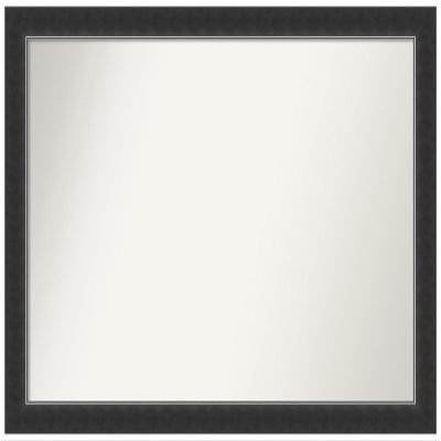 Amanti Art Black Bathroom Mirror for Over Sink, 23x33 Custom Made Corvino Black Narrow Rectangle Vanity Mirror, Large Modern Wood Frame, Hangs Horizonally and Vertically, Wall Decor