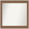 Amanti Art Brown Bathroom Mirror for Over Sink, 27x39 Custom Made Alta Medium Brown Rectangle Vanity Mirror, Large Country Rustic Wood Frame, Hangs Horizonally and Vertically, Wall Decor view 1