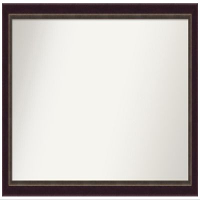 Amanti Art Bronze Bathroom Mirror for Over Sink, 29x48 Custom Made Signore Bronze Rectangle Vanity Mirror, Oversize Traditional Wood Frame, Hangs Horizonally and Vertically, Wall Decor