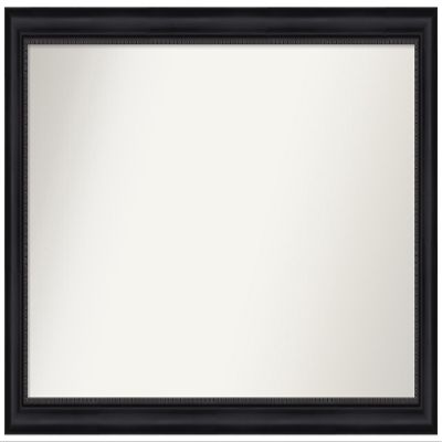 Amanti Art Black Bathroom Mirror for Over Sink, 31x51 Custom Made Astor Black Rectangle Vanity Mirror, Oversize Traditional Wood Frame, Hangs Horizonally and Vertically, Wall Decor