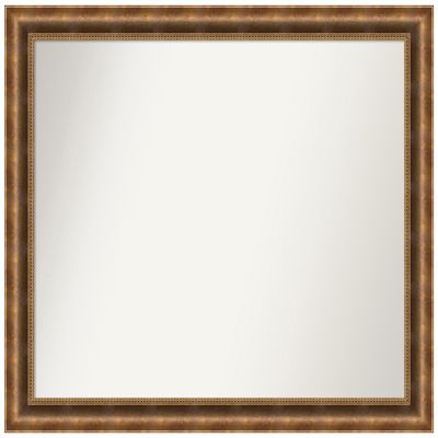 Amanti Art Bronze Bathroom Mirror for Over Sink, 36x43 Custom Made Manhattan Bronze Rectangle Vanity Mirror, X-Large Traditional Wood Frame, Hangs Horizonally and Vertically, Wall Decor