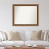 Amanti Art Bronze Bathroom Mirror for Over Sink, 36x43 Custom Made Manhattan Bronze Rectangle Vanity Mirror, X-Large Traditional Wood Frame, Hangs Horizonally and Vertically, Wall Decor view 4