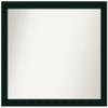 Amanti Art Black Bathroom Mirror for Over Sink, 34x40 Custom Made Tribeca Black Rectangle Vanity Mirror, X-Large Modern Wood Frame, Hangs Horizonally and Vertically, Wall Decor view 1