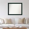 Amanti Art Black Bathroom Mirror for Over Sink, 34x40 Custom Made Tribeca Black Rectangle Vanity Mirror, X-Large Modern Wood Frame, Hangs Horizonally and Vertically, Wall Decor view 4