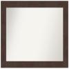 Amanti Art Brown Bathroom Mirror for Over Sink, 29x37 Custom Made Wildwood Brown Rectangle Vanity Mirror, Large Country Rustic Wood Frame, Hangs Horizonally and Vertically, Wall Decor view 1