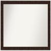 Amanti Art Bronze Bathroom Mirror for Over Sink, 33x42 Custom Made William Mottled Bronze Narrow Rectangle Vanity Mirror, X-Large Casual Wood Frame, Hangs Horizonally and Vertically, Wall Decor view 1