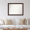 Amanti Art Bronze Bathroom Mirror for Over Sink, 33x42 Custom Made William Mottled Bronze Narrow Rectangle Vanity Mirror, X-Large Casual Wood Frame, Hangs Horizonally and Vertically, Wall Decor view 4