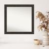 Amanti Art Brown Bathroom Mirror for Over Sink, 28x28 Custom Made Shipwreck Greywash Narrow Square Vanity Mirror, Medium Traditional Wood Frame, Hangs Horizonally and Vertically, Wall Decor view 4