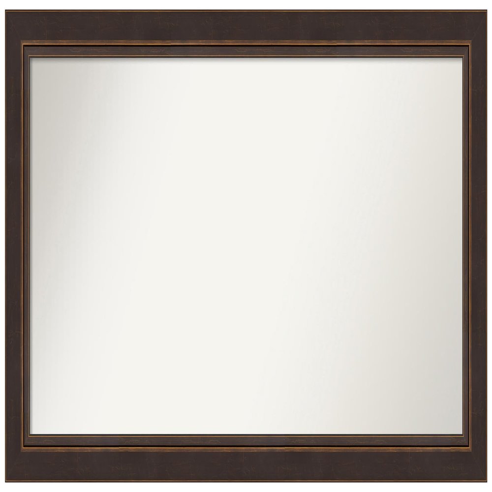 Amanti Art Bronze Bathroom Mirror for Over Sink, 24x48 Custom Made Lara Bronze Rectangle Vanity Mirror, Oversize Traditional Wood Frame, Hangs Horizonally and Vertically, Wall Decor