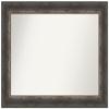 Amanti Art Brown Bathroom Mirror for Over Sink, 25x33 Custom Made Bark Rustic Char Rectangle Vanity Mirror, Medium Country Rustic Wood Frame, Hangs Horizonally and Vertically, Wall Decor view 1