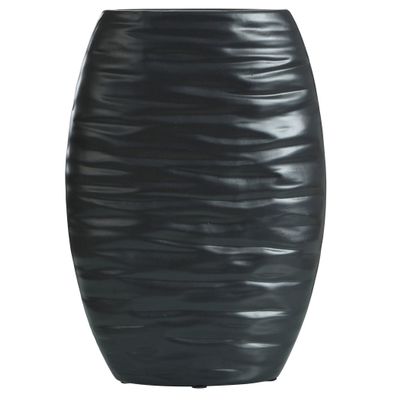 Delphi Vase - Tall - Matte Black Finish On Ceramic