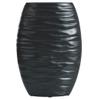 Delphi Vase - Tall - Matte Black Finish On Ceramic view 1