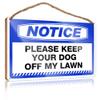 Abipuir Kitchen Funny Sign Notice Please Keep Your Dog Off My Lawn Wooden Sign Funny Signs for Man Cave Boys Bedroom Decorations (Size : 15X28CM) view 1