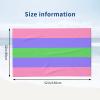 Trigender Pride Flag LGBTQ Cool Summer Absorbent Bath Towels Resist Sweat 32x52 in view 3