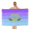 Transgender Pride Flag Cool Summer Absorbent Bath Towels Resist Sweat 32x52 in view 2